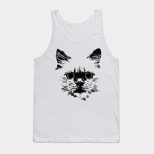 Ragdoll Face Design - A Ragdoll Cat Gift Tank Top by DoggyStyles